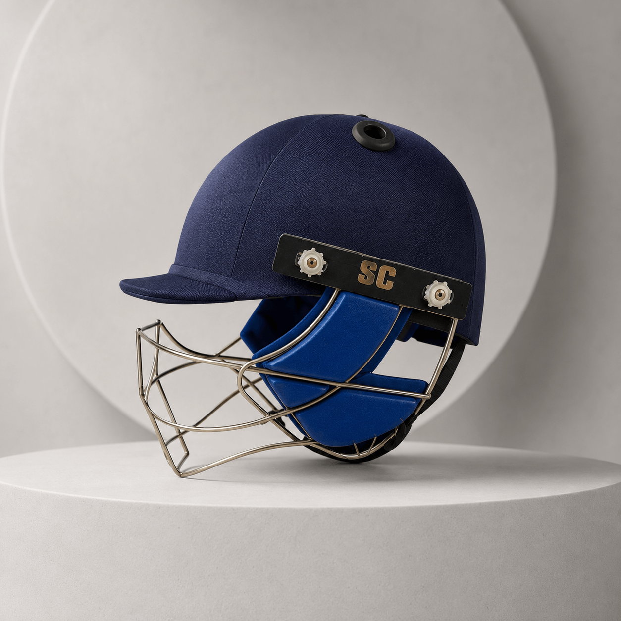 SC navy cricket batting helmet