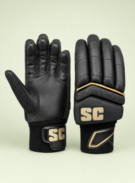Test ( Black Batting Gloves)